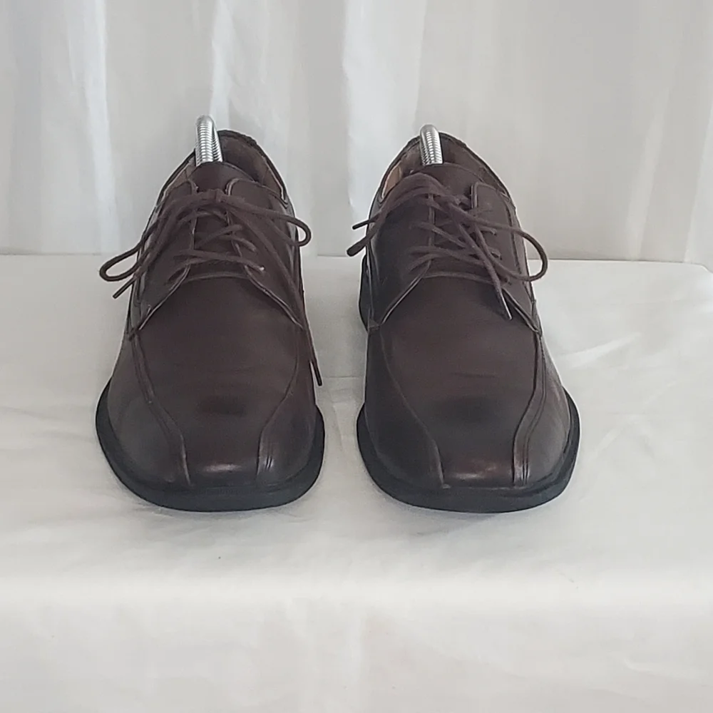 GH Bass Mens Gordon II Brown Lace Up Leather Oxford Dress Shoes Size 10 M